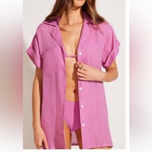 Vitamin A Pink Button Down Shirt